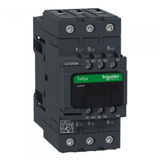کنتاکتور 50 آمپر اشنایدر اصلی ، کد فنی LC1D50AM7