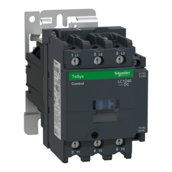 کنتاکتور 40 آمپر اشنایدر اصلی ، کد فنی LC1D40BD