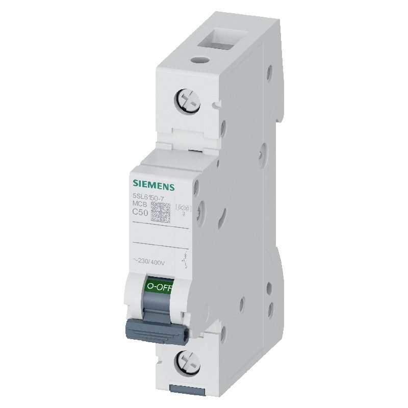 کلید مینیاتوری زیمنس تک پل 50 آمپر 5SL6150-7