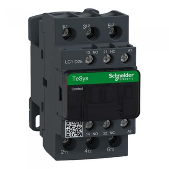 کنتاکتور 25 آمپر اشنایدر اصلی ، کد فنی LC1D25F7