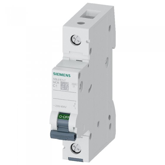 کلید مینیاتوری زیمنس تک پل 1 آمپر 5SL6101-7