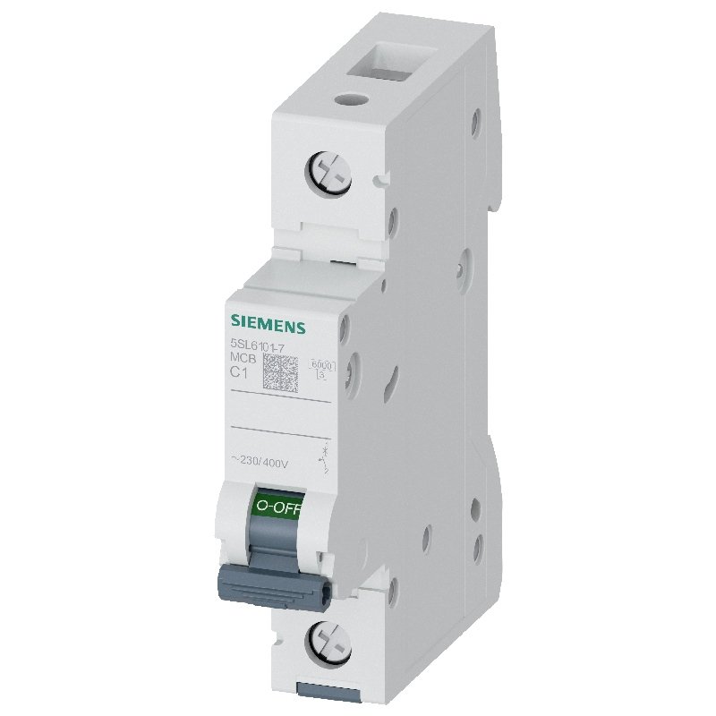 کلید مینیاتوری زیمنس تک پل 1 آمپر 5SL6101-7