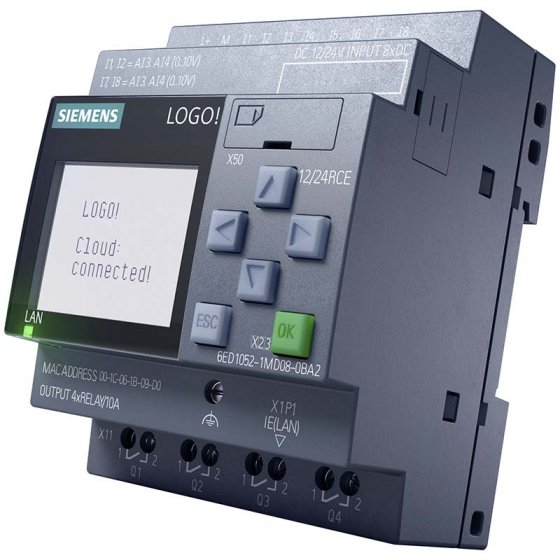 لوگو 8 زیمنس سری LOGO! 12/24RCE کد فنی 6ED1052-1MD08-0BA2