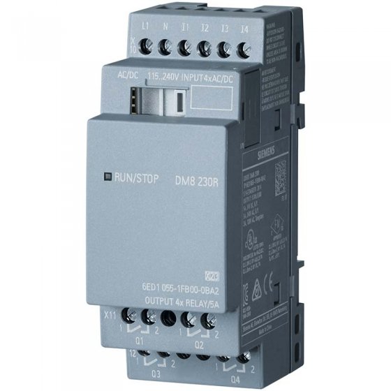 ماژول توسعه LOGO! DM8 230R رله ای کد فنی 6ED1055-1FB00-0BA2