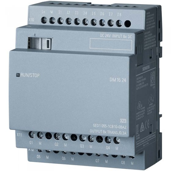 ماژول توسعه 24 LOGO! DM16 ترانزیستوری کد فنی 6ED1055-1CB10-0BA2