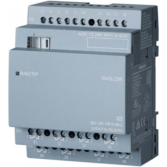 ماژول توسعه LOGO! DM16 230R رله ای کد فنی 6ED1055-1FB10-0BA2
