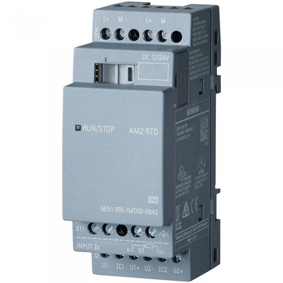 ماژول توسعه LOGO! AM2 RTD اتصال Pt100/1000 به لوگو 8 کد فنی 6ED1055-1MD00-0BA2