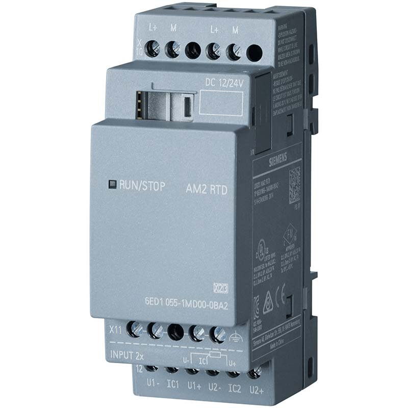 ماژول توسعه LOGO! AM2 RTD اتصال Pt100/1000 به لوگو 8 کد فنی 6ED1055-1MD00-0BA2