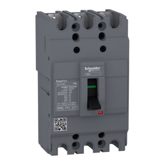 کلید اتوماتیک سری EASY اشنایدر 100 آمپر کد فنی EZC100H3100
