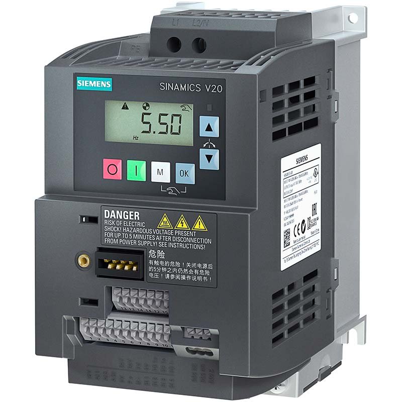 درایو 1.5 کیلووات تکفاز V20 زیمنس 6SL3210-5BB21-5UV1