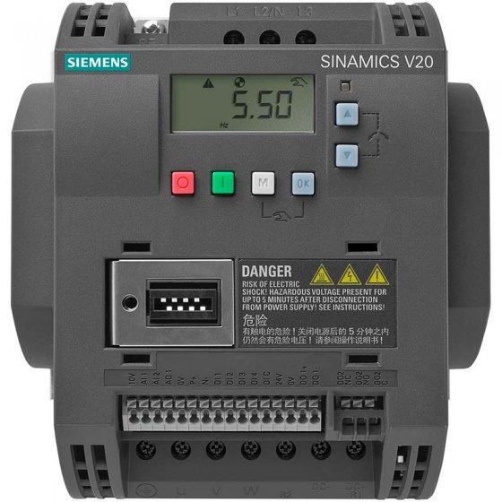 درایو 4 کیلووات سه فاز V20 زیمنس 6SL3210-5BE24-0UV1