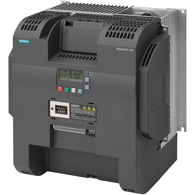 درایو 22 کیلووات سه فاز فیلتردار V20 زیمنس 6SL3210-5BE32-2CV0
