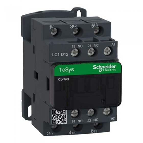 کنتاکتور 12 آمپر اشنایدر اصلی، کد فنی LC1D12M7